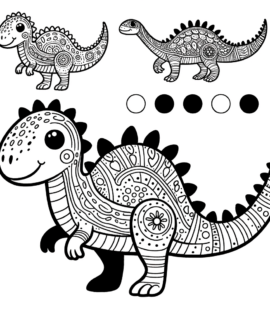 Dinosaurier Malvorlagen kostenloses PDF