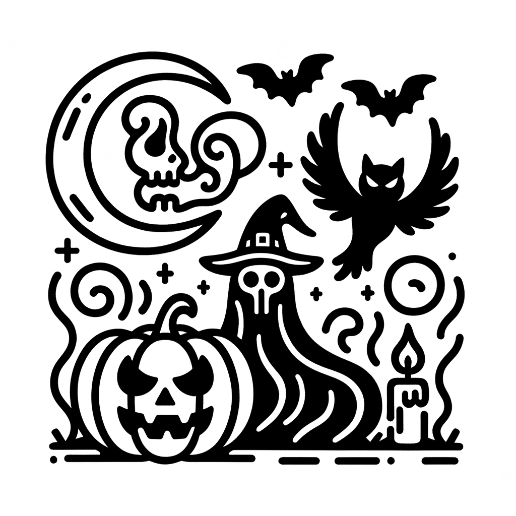 Gratis Ausmalbild Halloween PDF