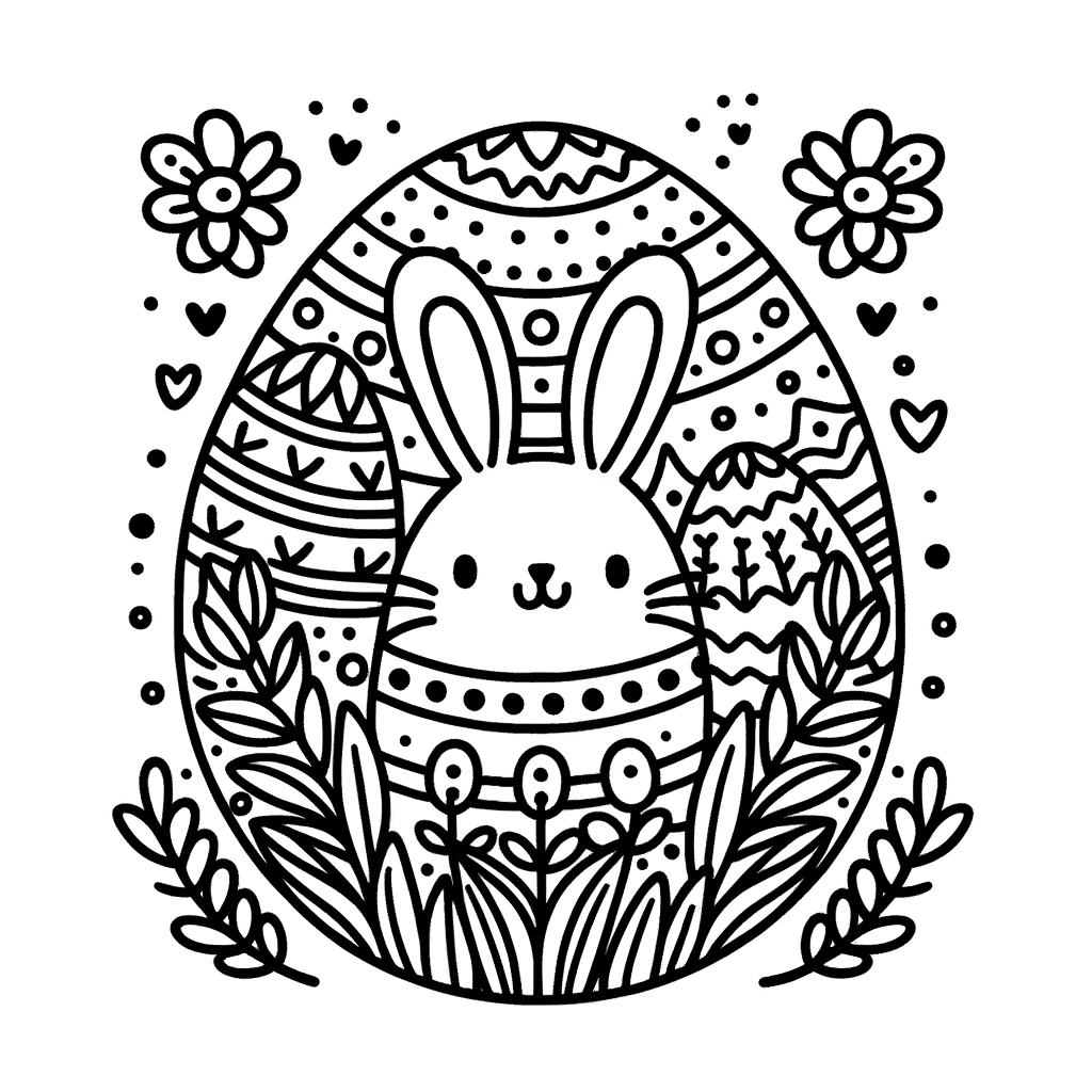 Gratis Ausmalbild Ostern PDF