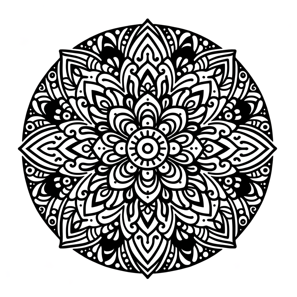 Kostenlose Mandala PDF Vorlage