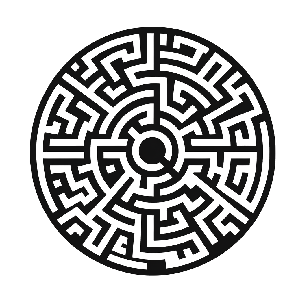 Labyrinth Ausmalbild zum Download