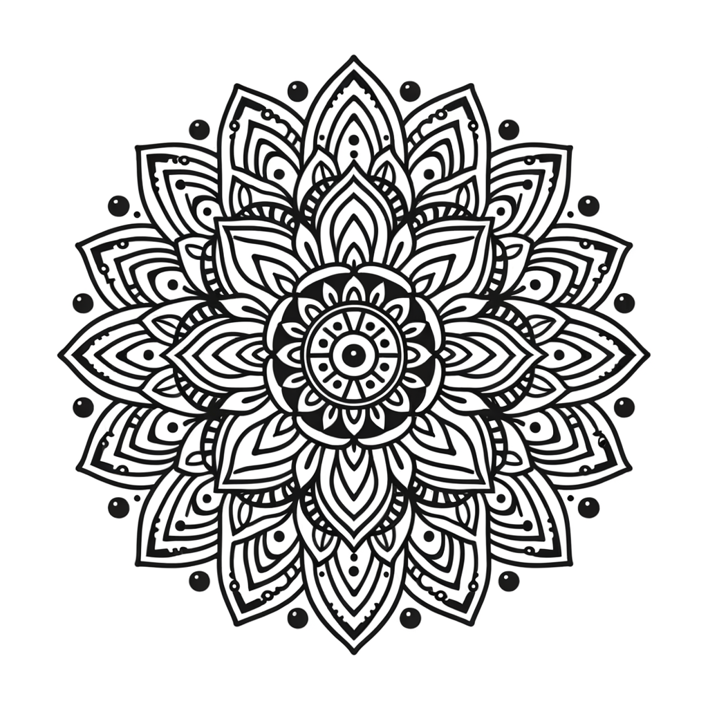 Mandala Malbild kostenlos PDF